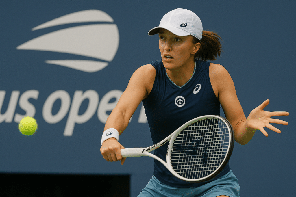 US Open 2025 Iga Swiatek illustration