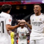 Kylian Mbappe Brahim Diaz celebrate a goal against Getafe Champions League predictions for Matchday 3