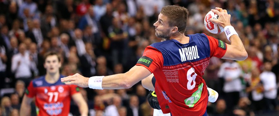 Norway men’s handball team captain Bjarte Myrhol during a game. EHF Euro 2026 featured image