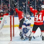 hockey canada women's olympic during a game against the us