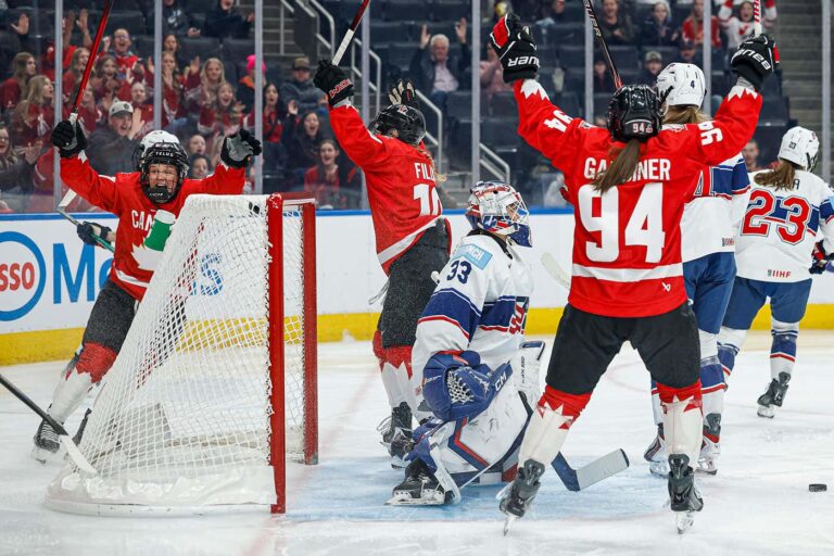 hockey canada women's olympic during a game against the us