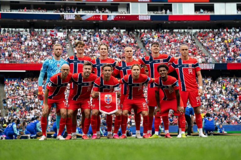 Norway national team photo ahead of their World Cup 2026 game vs Iraq. Ivory Coast vs Norway Round of 32 World Cup 2026 featured image.