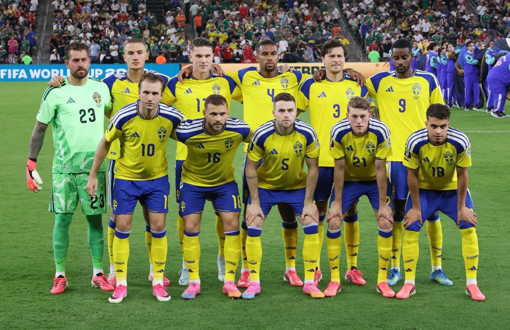 The Sweden national team photo ahead of their World Cup 2026 game vs Tunisia. World Cup 2026 tips for day 11 & 12 featured image.