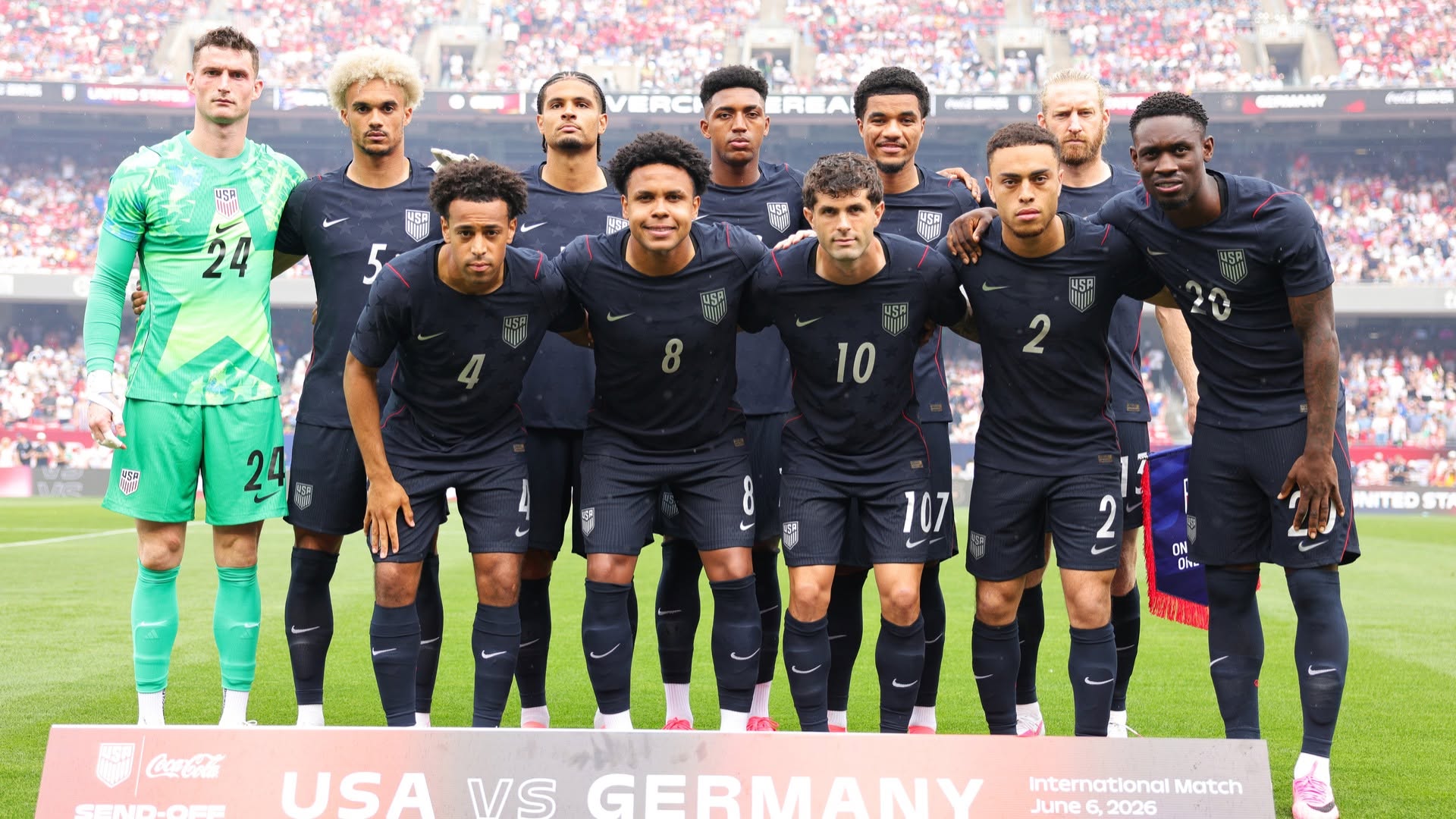 USA national team photo friendly vs Germany. World Cup 2026 tips for day 3 & 4 featured image.